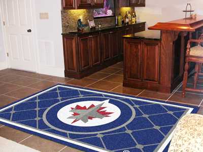 Winnipeg Jets 5x8 Rug - Click Image to Close