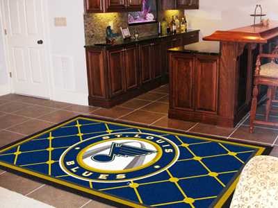 St Louis Blues 5x8 Rug - Click Image to Close