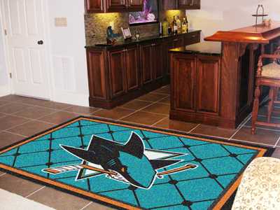 San Jose Sharks 5x8 Rug - Click Image to Close