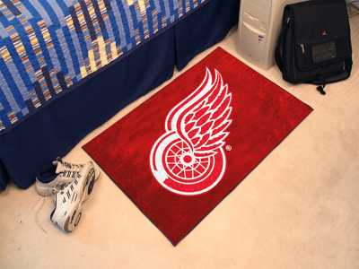 Detroit Red Wings Starter Rug - Click Image to Close