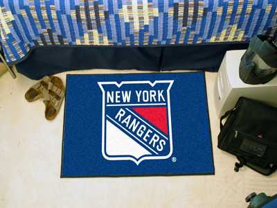 New York Rangers Starter Rug - Click Image to Close