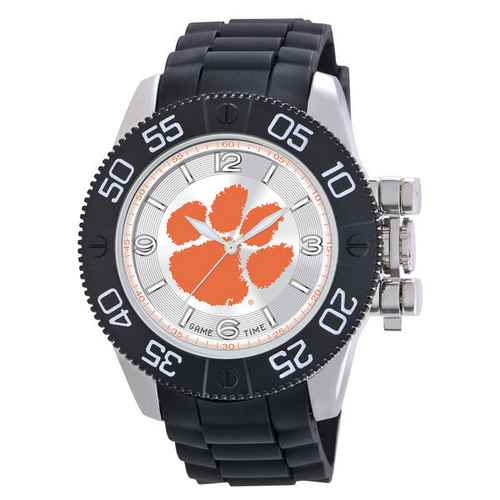 Clemson Tigers Men's Scratch Resistant Beast Watch - Click Image to Close