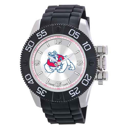 Fresno State Bulldogs Men's Scratch Resistant Beast Watch - Click Image to Close