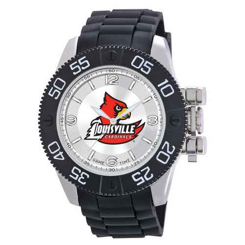 Louisville Cardinals Men's Scratch Resistant Beast Watch - Click Image to Close