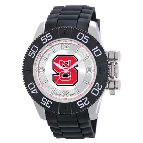 NC State Wolfpack Men's Scratch Resistant Beast Watch - Click Image to Close