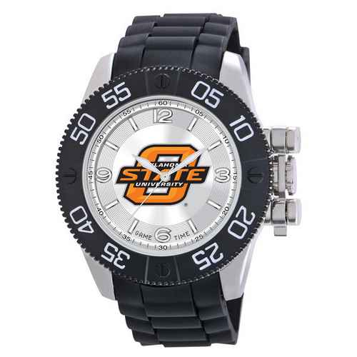 Oklahoma State Cowboys Men's Scratch Resistant Beast Watch - Click Image to Close