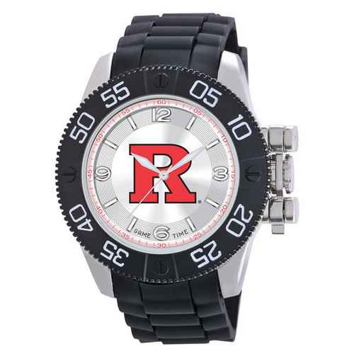 Rutgers Scarlet Knights Men's Scratch Resistant Beast Watch - Click Image to Close