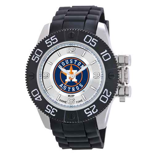 Houston Astros Men's Scratch Resistant Beast Watch - Click Image to Close