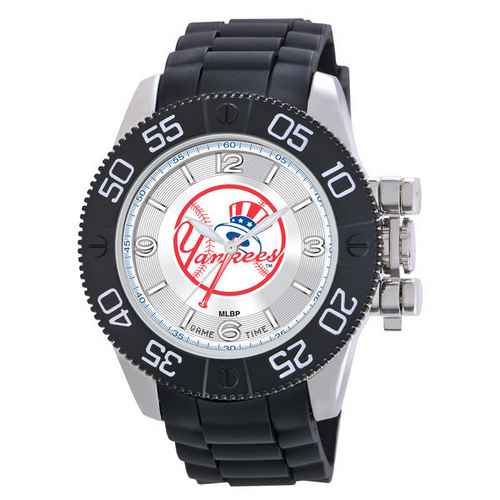New York Yankees Men's Scratch Resistant Beast Watch - Top Hat - Click Image to Close