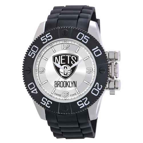 Brooklyn Nets Men's Scratch Resistant Beast Watch - Click Image to Close