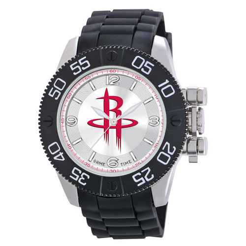 Houston Rockets Men's Scratch Resistant Beast Watch - Click Image to Close