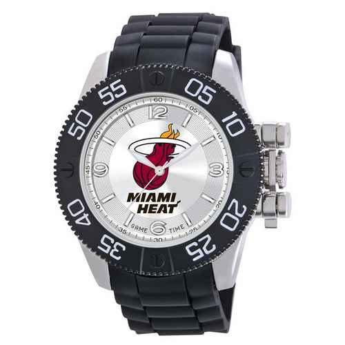 Miami Heat Men's Scratch Resistant Beast Watch - Click Image to Close