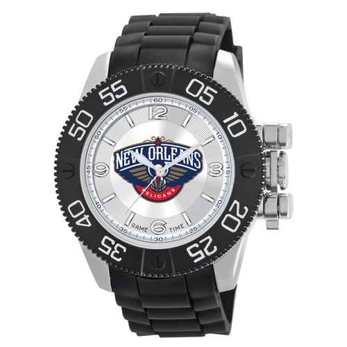 New Orleans Pelicans Men's Scratch Resistant Beast Watch - Click Image to Close