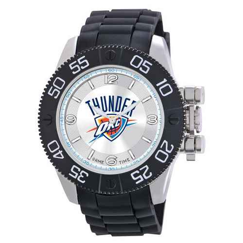Oklahoma City Thunder Men's Scratch Resistant Beast Watch - Click Image to Close