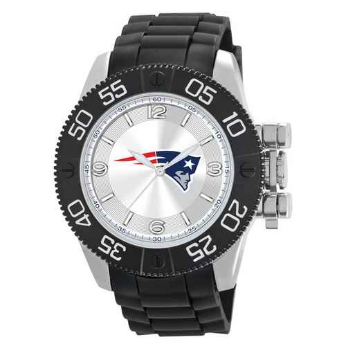 New England Patriots Men's Scratch Resistant Beast Watch - Click Image to Close