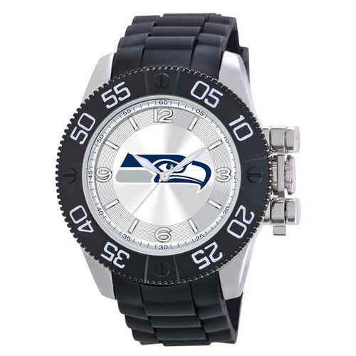 Seattle Seahawks Men's Scratch Resistant Beast Watch - Click Image to Close