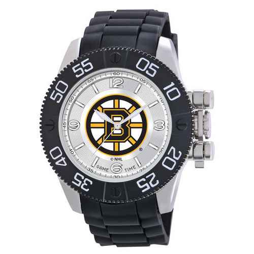 Boston Bruins Men's Scratch Resistant Beast Watch - Click Image to Close