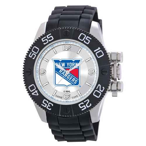 New York Rangers Men's Scratch Resistant Beast Watch - Click Image to Close