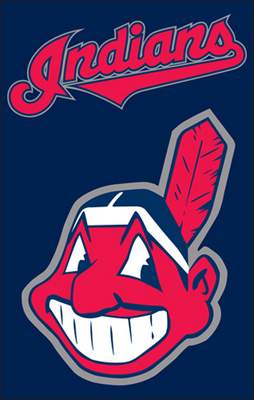 Cleveland Indians 44" x 28" Applique Banner Flag - Click Image to Close