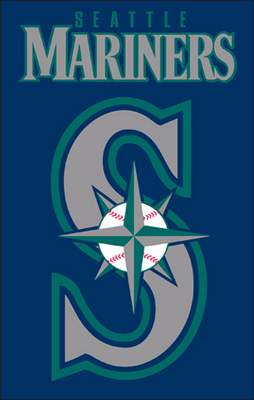 Seattle Mariners 44" x 28" Applique Banner Flag - Click Image to Close