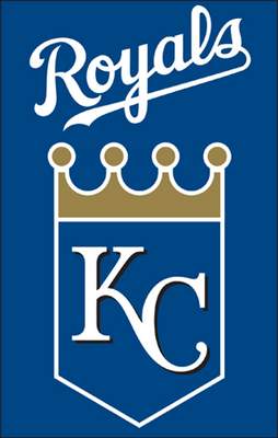 Kansas City Royals 44" x 28" Applique Banner Flag - Click Image to Close