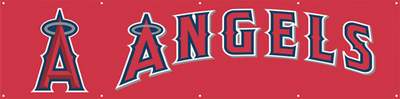 Los Angeles Angels Giant 8' X 2' Nylon Banner - Click Image to Close