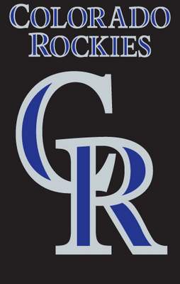 Colorado Rockies 44" x 28" Applique Banner Flag - Click Image to Close