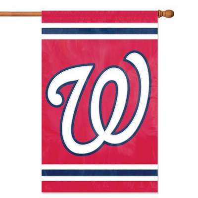 Washington Nationals 44" x 28" Applique Banner Flag - Click Image to Close