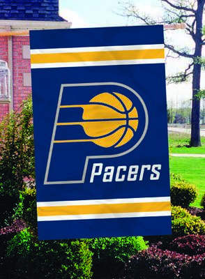 Indiana Pacers 44" x 28" Applique Banner Flag - Click Image to Close