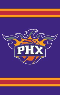 Phoenix Suns 44" x 28" Applique Banner Flag - Click Image to Close