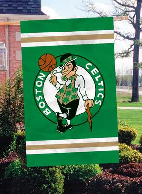 Boston Celtics 44" x 28" Applique Banner Flag - Click Image to Close