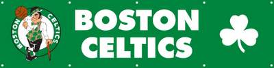 Boston Celtics Giant 8' X 2' Nylon Banner - Click Image to Close