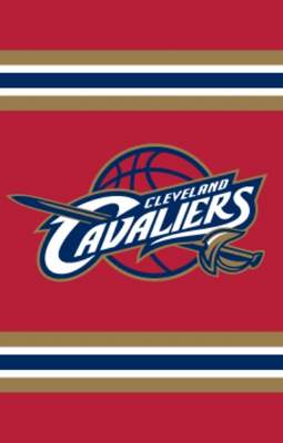 Cleveland Cavaliers 44" x 28" Applique Banner Flag - Click Image to Close