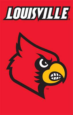 University of Louisville 44" x 28" Applique Banner Flag - Click Image to Close