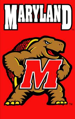 University of Maryland 44" x 28" Applique Banner Flag - Click Image to Close