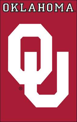 University of Oklahoma 44" x 28" Applique Banner Flag - Click Image to Close