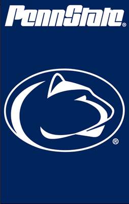 Penn State University 44" x 28" Applique Banner Flag - Click Image to Close