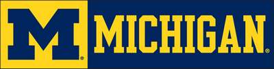 University of Michigan Giant 8' X 2' Nylon Banner - Click Image to Close