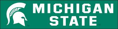 Michigan State Giant 8' X 2' Nylon Banner - Click Image to Close