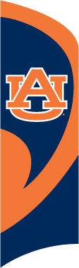 Auburn University Tall Team Flag with pole - Click Image to Close