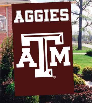 Texas A&M University 44" x 28" Applique Banner Flag - Click Image to Close