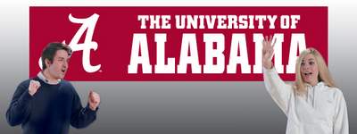 University of Alabama Giant 8' X 2' Nylon Banner - Click Image to Close