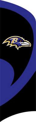 Baltimore Ravens Tall Team Flag - Click Image to Close