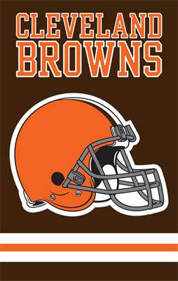 Cleveland Browns 44" x 28" Applique Banner Flag - Click Image to Close