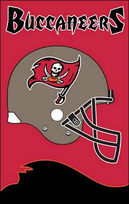 Tampa Bay Buccaneers 44" x 28" Applique Banner Flag - Click Image to Close