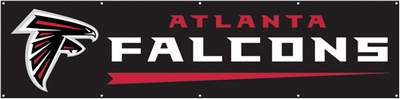 Atlanta Falcons Giant 8' X 2' Nylon Banner - Click Image to Close