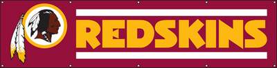 Washington Redskins Giant 8' X 2' Nylon Banner - Click Image to Close