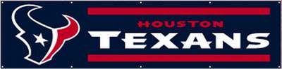 Houston Texans Giant 8' X 2' Nylon Banner - Click Image to Close