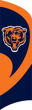 Chicago Bears Tall Team Flag with pole - Click Image to Close