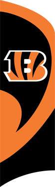 Cincinnati Bengals Tall Team Flag with pole - Click Image to Close